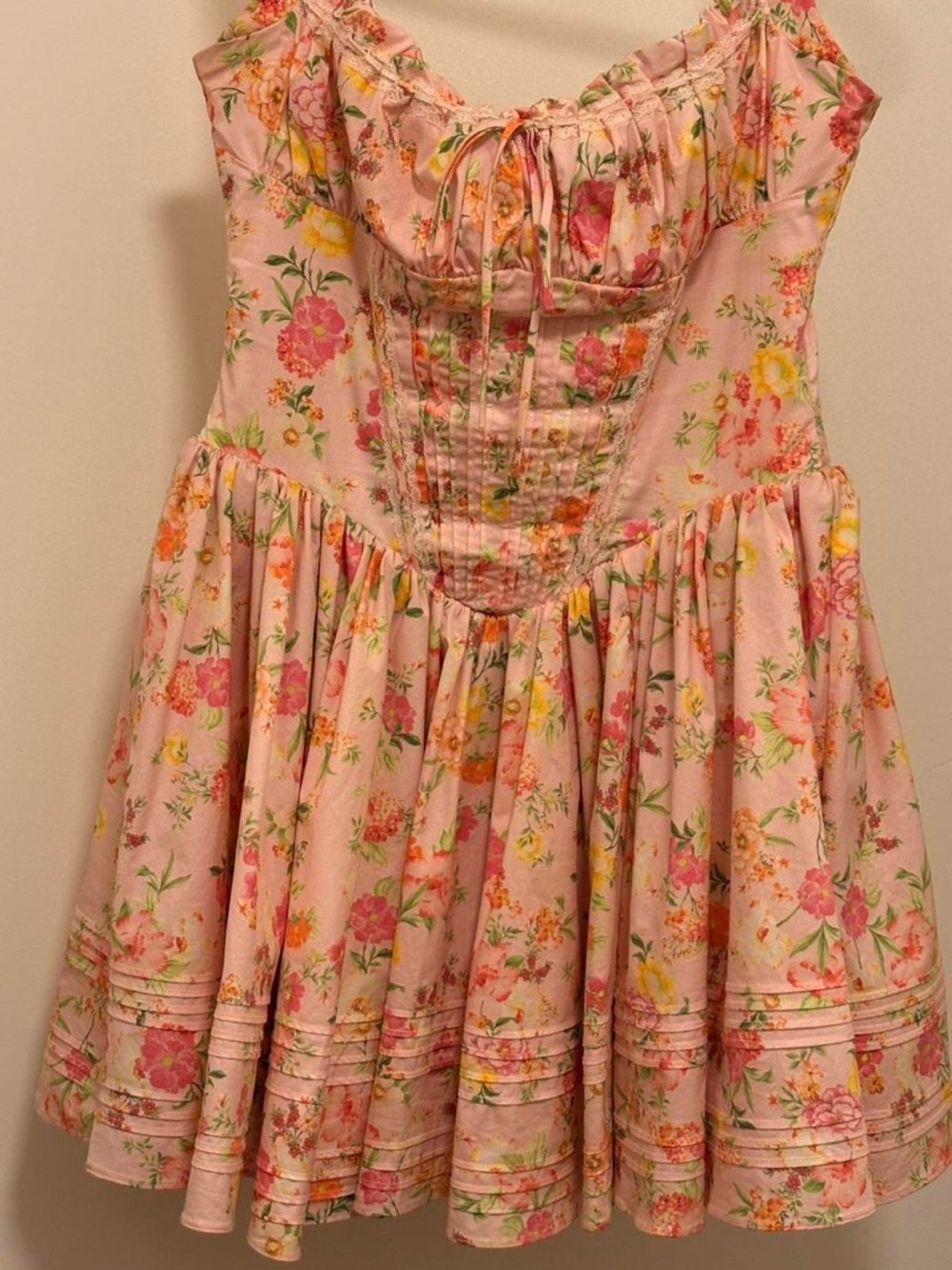 House of CB Pink Floral Ruffled Sundress for Girls - Picture 6 of 8